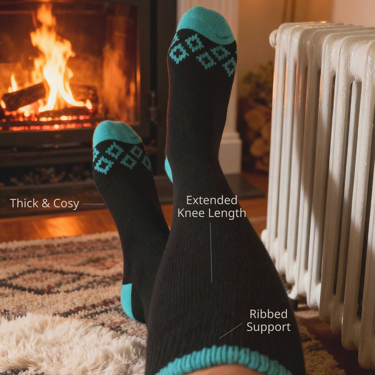 Cuddlr Haven - Knee-Length Thermal Socks