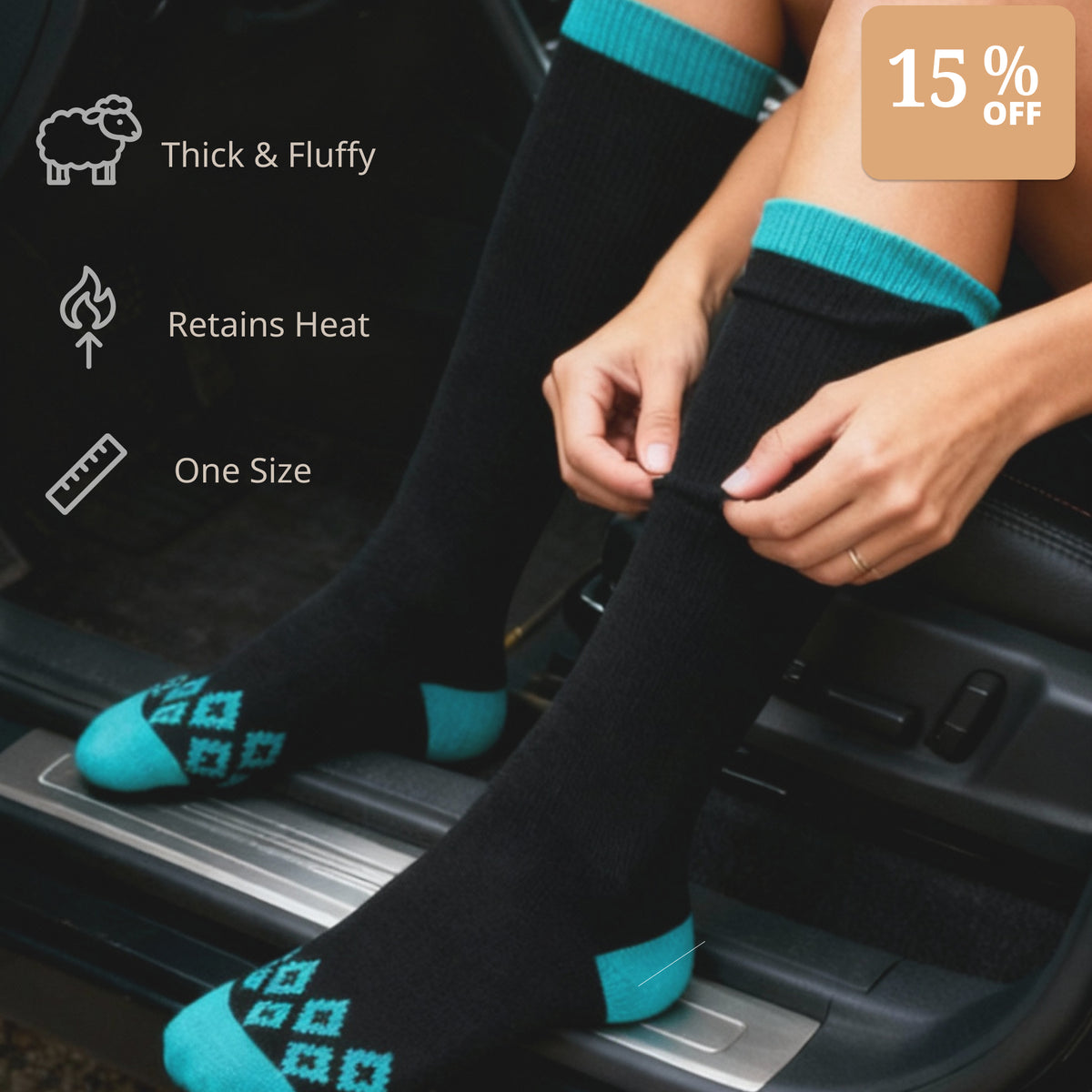 Cuddlr Haven – Knee-Length Thermal Socks